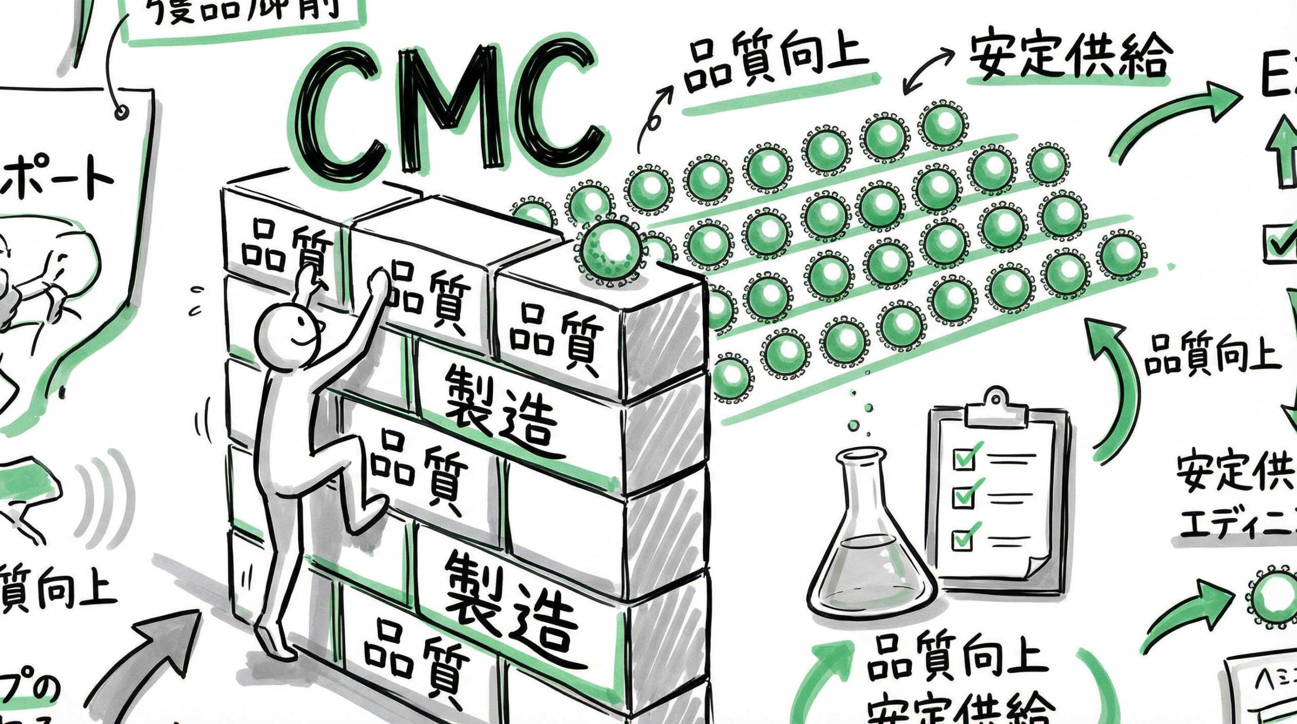 承認取得の最大の壁となるCMC（化学・製造・品質管理）戦略