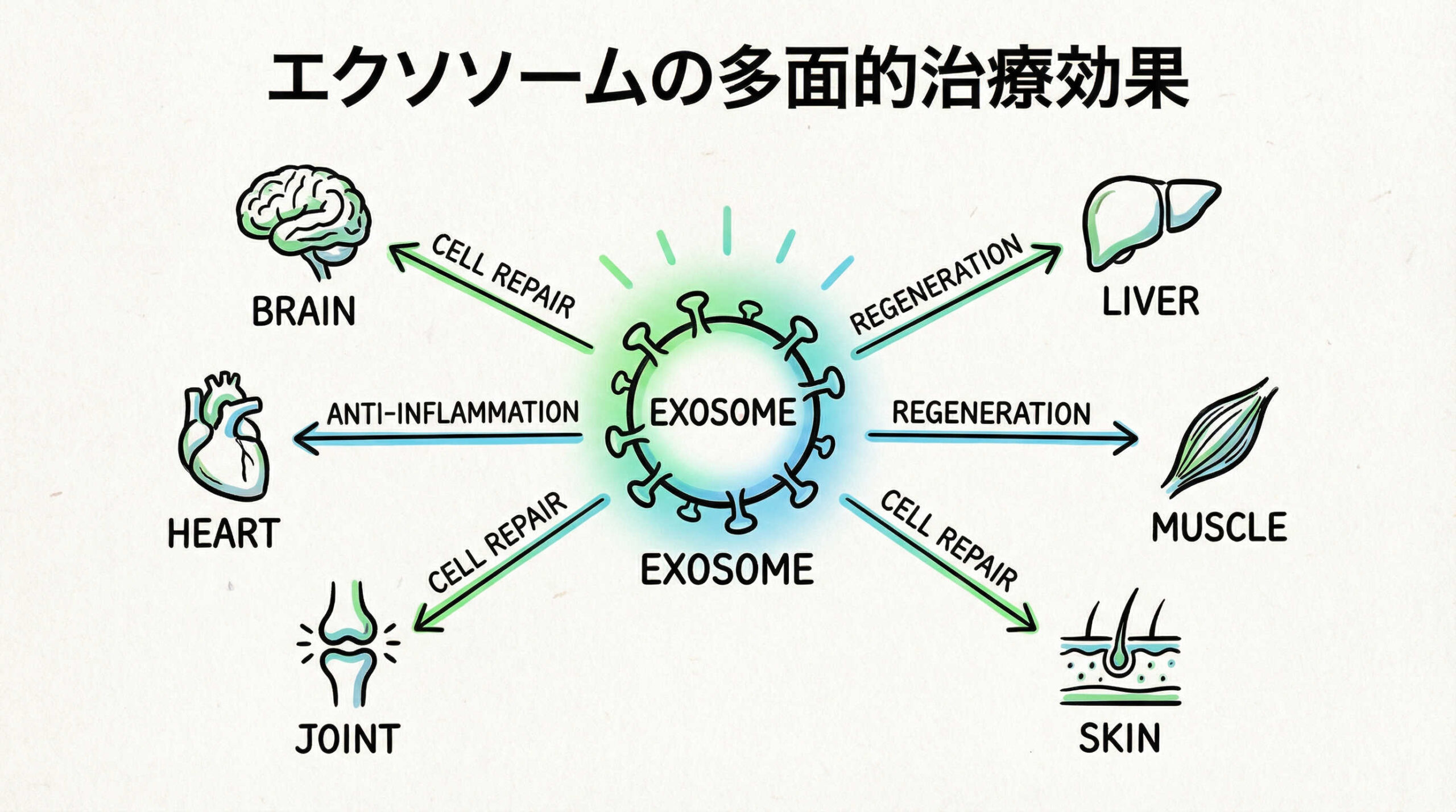 疾患領域別に見るエクソソーム治療の臨床応用と研究事例